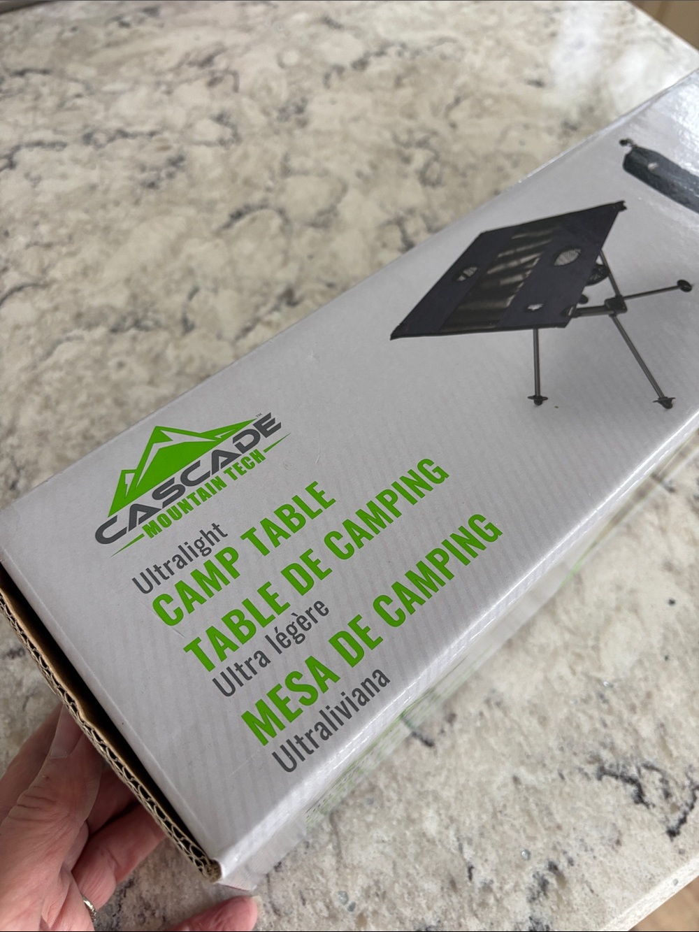 Camping Folding Side Table in Black - Picture 3 of 8